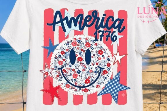 Download America 1776 Smiley Face PNG Sublimation - Png sublimation Collection