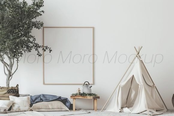 Download Camping White Wall Art Mockup - White Collection