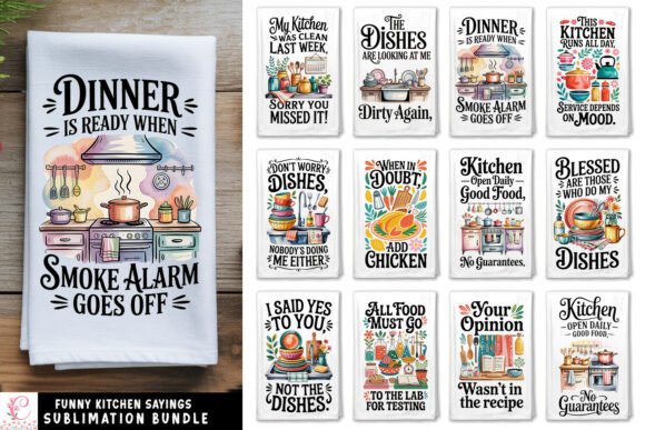 Download Funny Kitchen Dish Towel PNG Sublimation - Png sublimation Collection