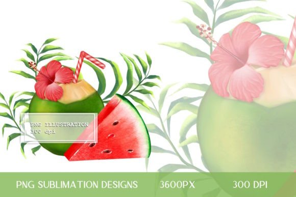 Download Coconut Cocktail PNG Sublimation Design - Png sublimation Collection