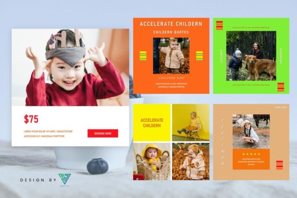 Download Template Instagram Business - #Childern6 - Premium Bundle